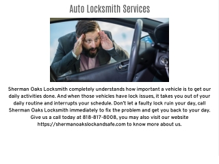 Auto Locksmith Services