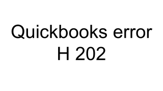 quickbooks h202 error