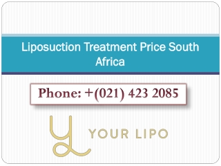 Liposuction Treatment Price South Africa