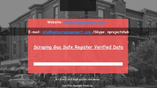 Scraping Gas Safe Register Verified Data