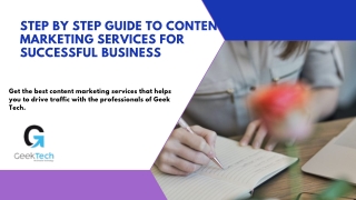 Step by Step Guide To Content Marketing Services For Successful Business