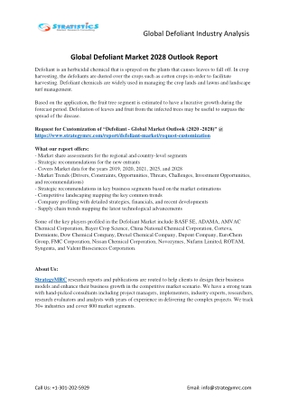 Defoliant Market Forecasts to 2028