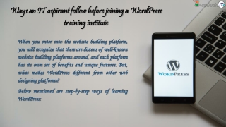 WordPress development courses in Durgapur