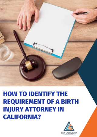 How to Identify the Requirement of a Birth Injury Attorney in California