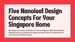 Five Nanoleaf Design Concepts For Your Singapore Home