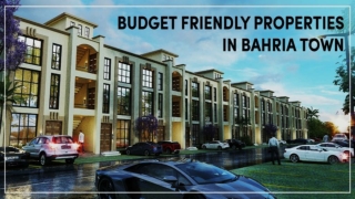 Low-Cost Housing In Bahria Town Real Estate Market