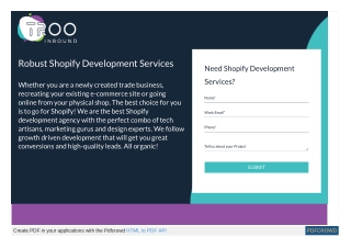 Best Shopify Development Service Provider Company