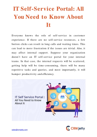 IT Self-Service Portal All You Need to Know About It