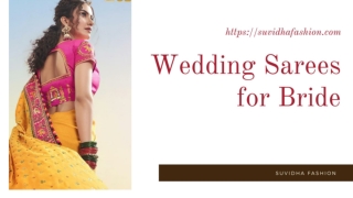 Wedding sarees for bride