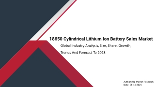 Global 18650 Cylindrical Lithium Ion Battery Sales Market