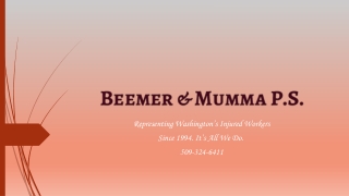 Contact Beemer & Mumma P.S. | Labor And Industries Attorney Spokane