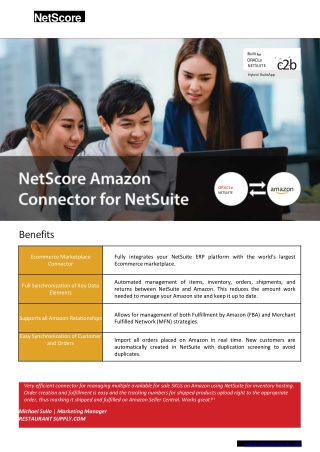 NetSuite Amazon Integration Connector