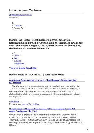 taxguru.in-Latest Income Tax News