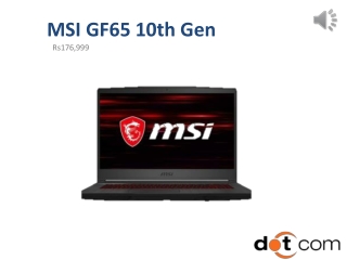 MSI GF65 10th Gen