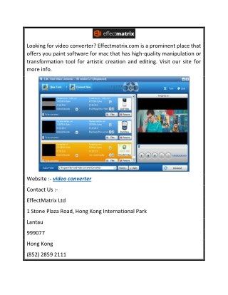 video converter  Effectmatrix.com