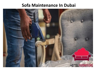 Sofa Maintenance Service in Dubai