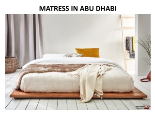 Mattresses in Abu Dhabi