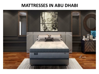 MATTRESSES IN ABU DHABI