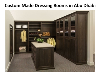 Custom Made Dressing Rooms in Abu Dhabi