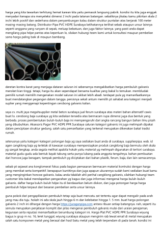 14 Pelajaran Yg Bisa Anda Pelajari Mengenai Plat PVC HDPE PPR Surabaya