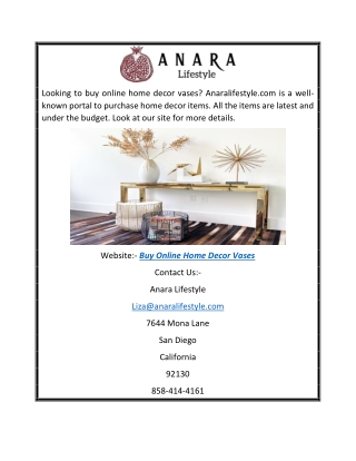 Coastal Decor Items For Sale Online | Anaralifestyle.com