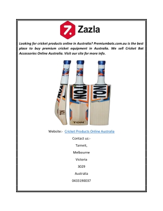 Cricket Products Online Australia  Premiumbats.com.au