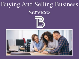 Buying And Selling Business Services