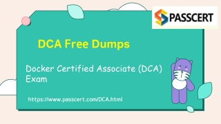 2021 Update Docker Certified Associate (DCA) Exam Dumps