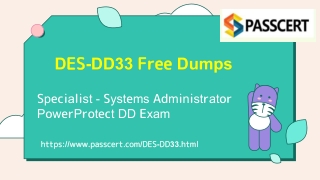 DELL EMC PowerProtect DD DES-DD33 Exam Dumps