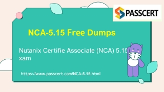 Download Free 2021 Nutanix NCA-5.15 Real Dumps