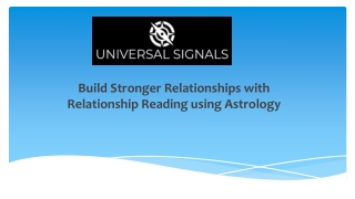 Relationship Reading using Astrology