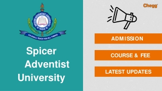 Spicer Adventist University-[SAU], Pune