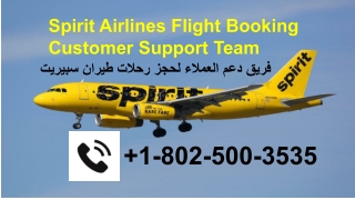 | 1-802-500-3535 |كيفية حجز رحلة طيران سبيريت