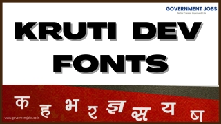 Kruti Dev Font Code