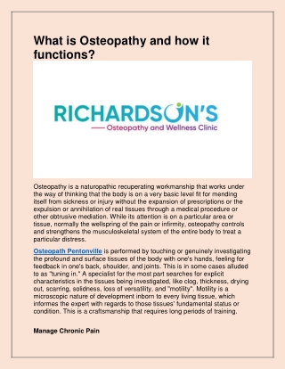Need the best Sciatica in Pentonville
