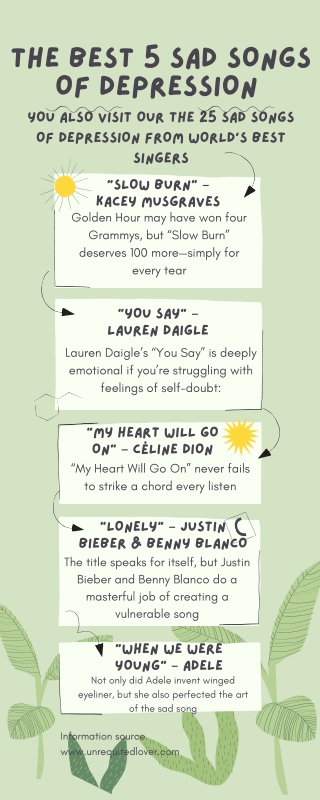 The Best 5 Sad Songs Of Depression  - Unrequited Lover