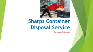 Sharps Container Disposal Service