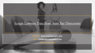 Scrape Lawyers Data from State Bar Directories