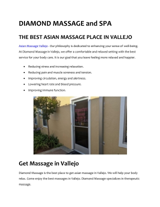 Adult Massage near me Vallejo