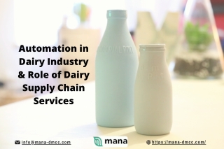 Automation in Dairy Industry & Role of Dairy Supply Chain Services