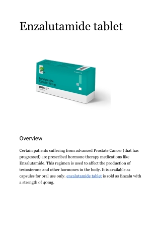Enzalutamide tablet (1)