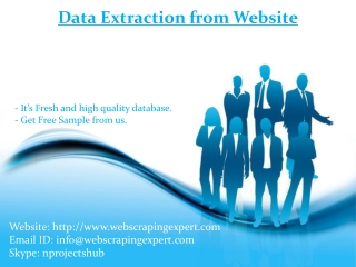 Data Extraction from Website