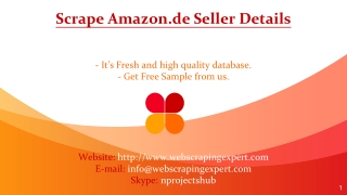 Scrape Amazon.de Seller Details