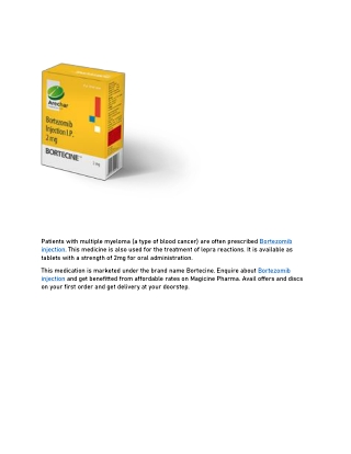 Bortezomib injection