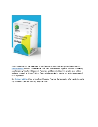 Emfovir tablets