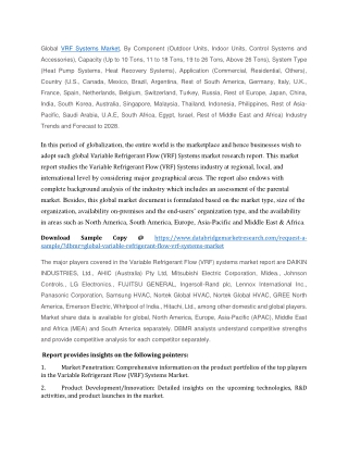 Variable Refrigerant Flow (VRF) Systems Market