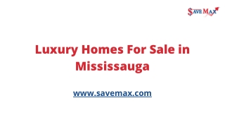 Homes for sale in Mississauga- Save Max