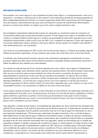 QUEM É A AZUL SEGUROS.