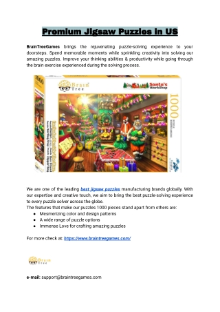 Premium Jigsaw Puzzles in US