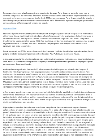 A ESTRATÉGIA POR TRÁS DA AZUL SEGUROS.